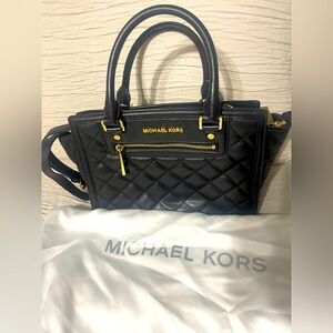 Black Michael Kors Handbag with crossbody strap